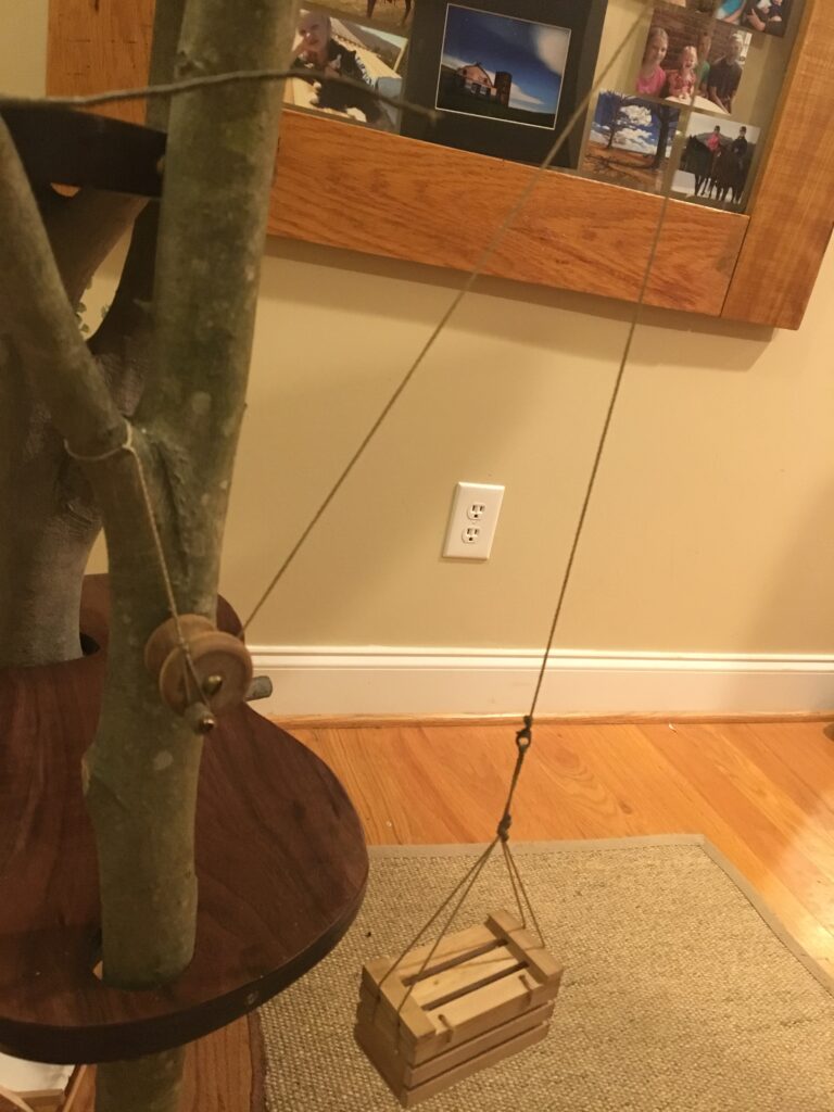 Another indoor treehouse pulley