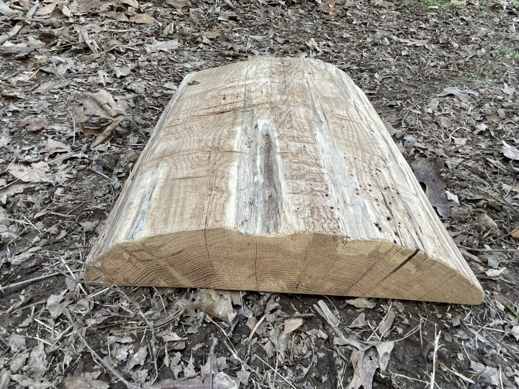 Bottom of raw oak base