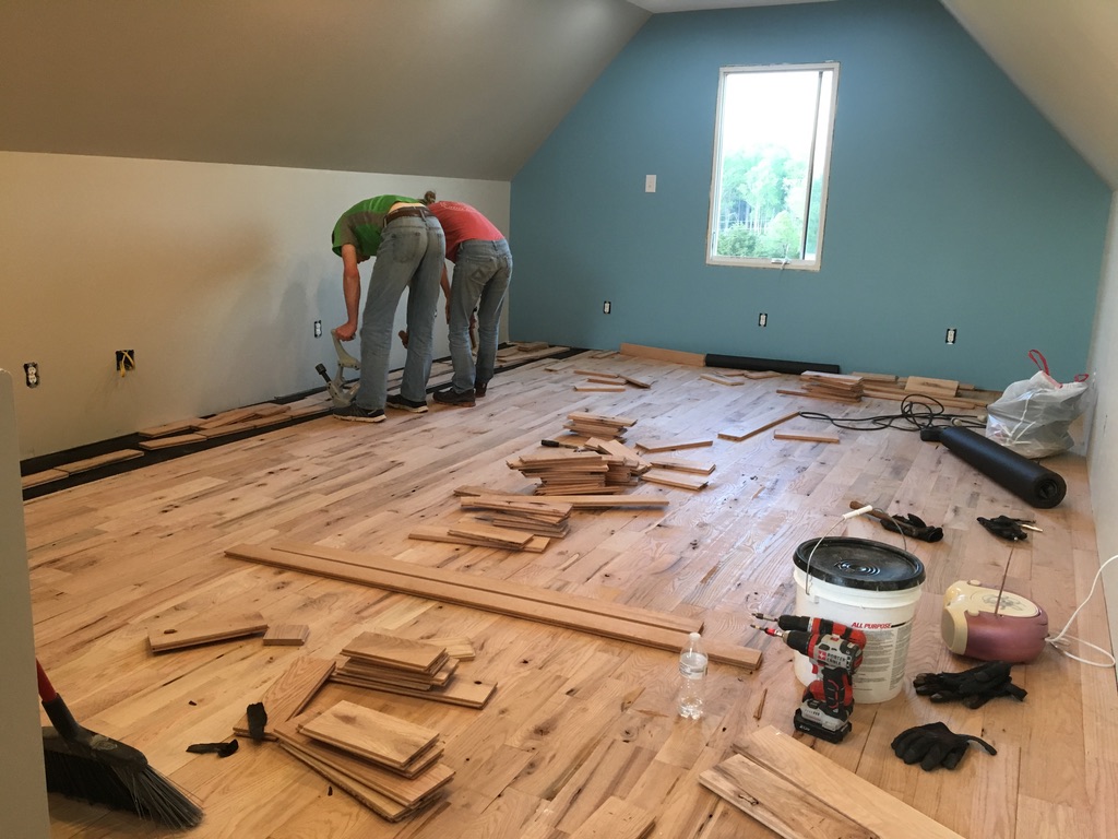 Unfinished Hardwood Installation