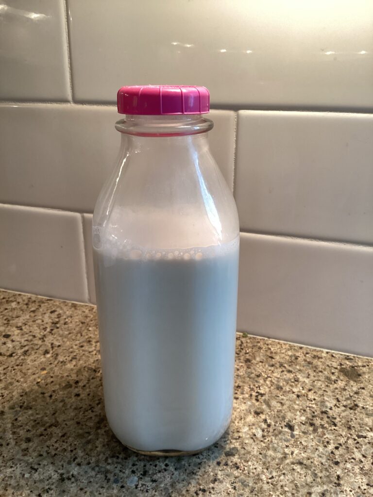 Homemade almond milk