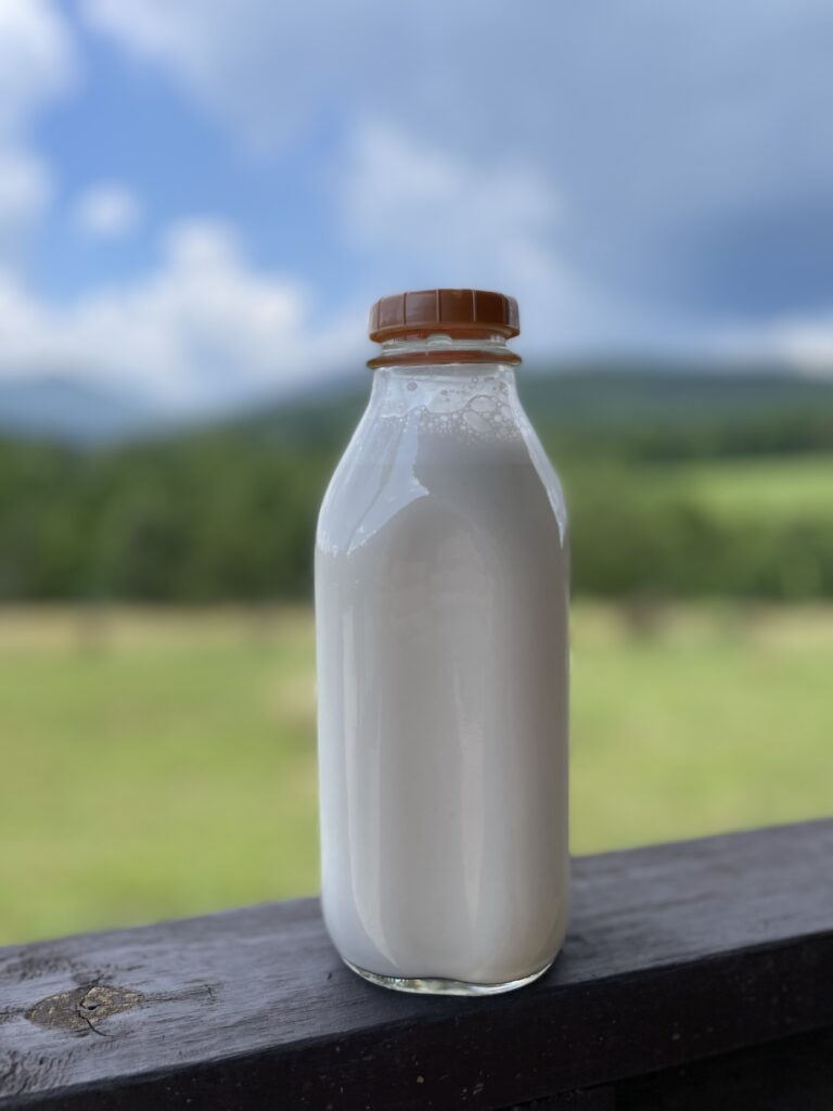 Fresh almond milk